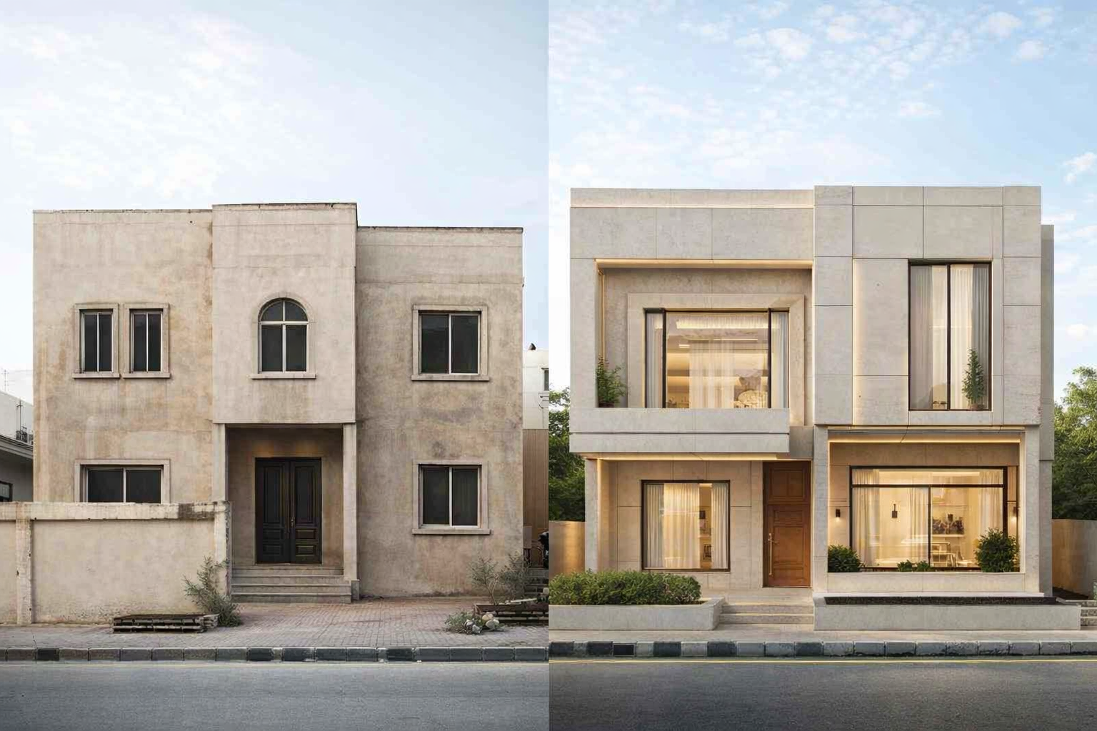 تصميم واجهة بيتك خلال 24 ساعة