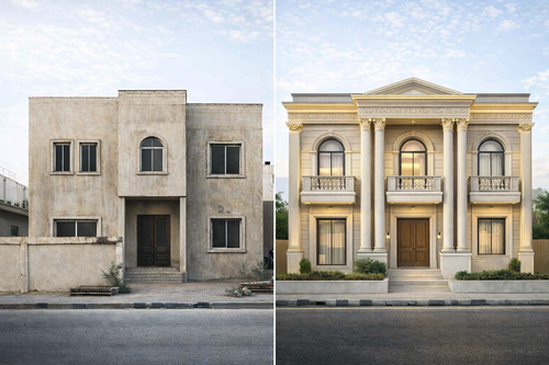 تصميم واجهة بيتك خلال 24 ساعة