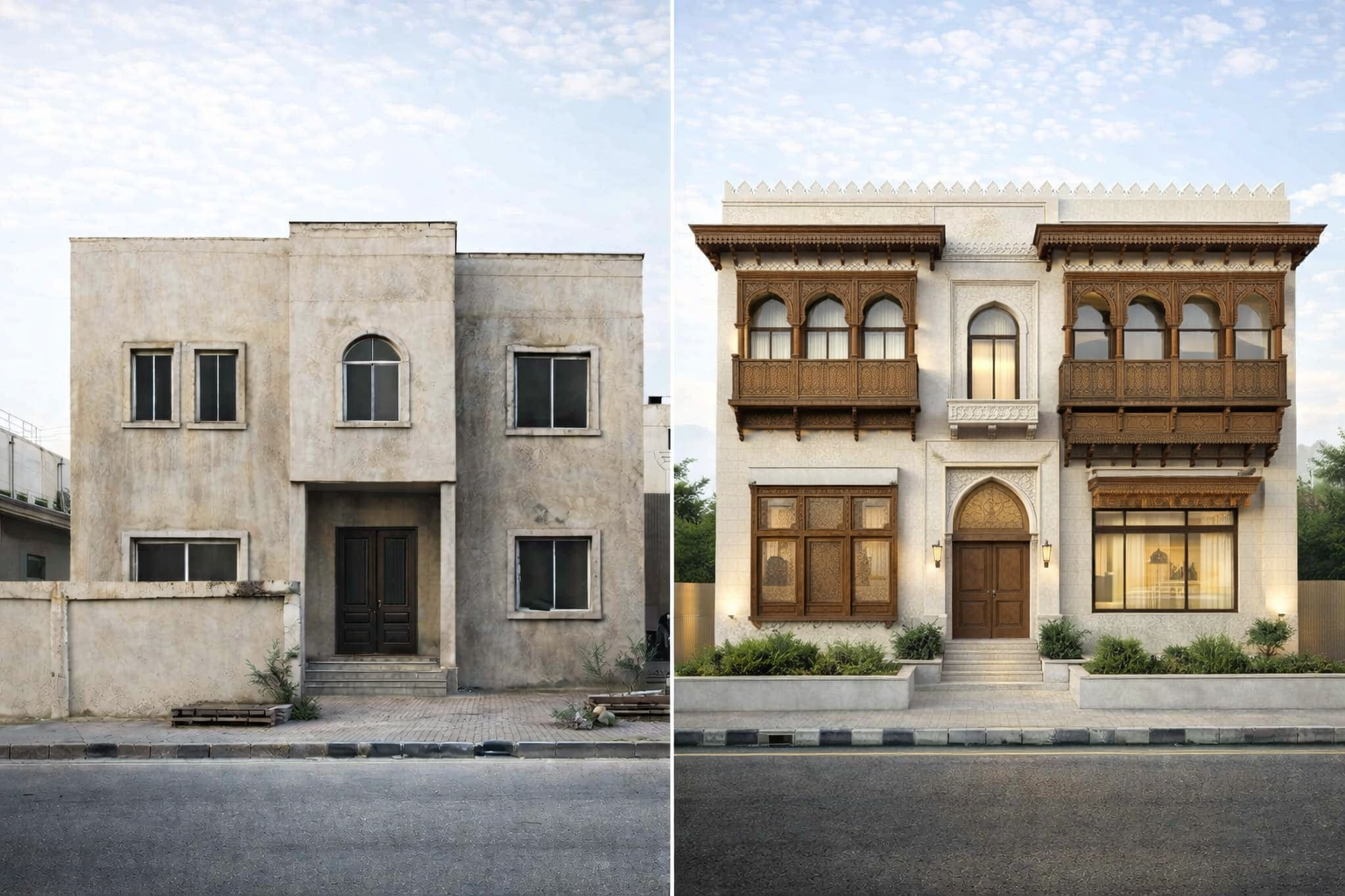 تصميم واجهة بيتك خلال 24 ساعة