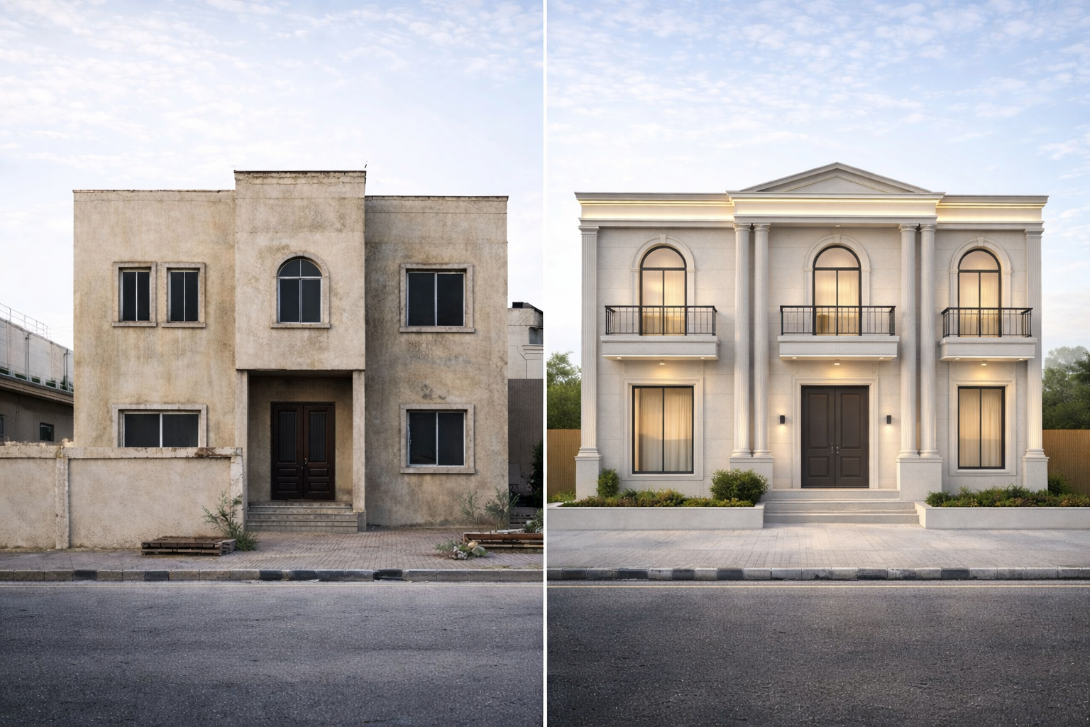 تصميم واجهة بيتك خلال 24 ساعة